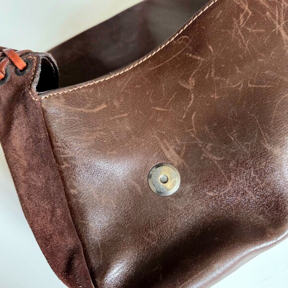 Arcadia genuine leather and suede bag made in Italy. - Picture 13 of 14